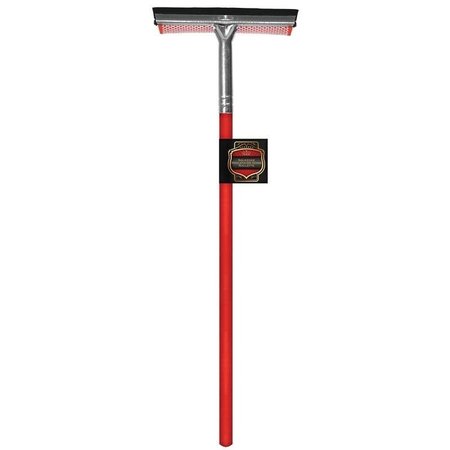 SM ARNOLD Squeegee Sponge, NylonRubber Blade, Wood Handle, Red 25-621